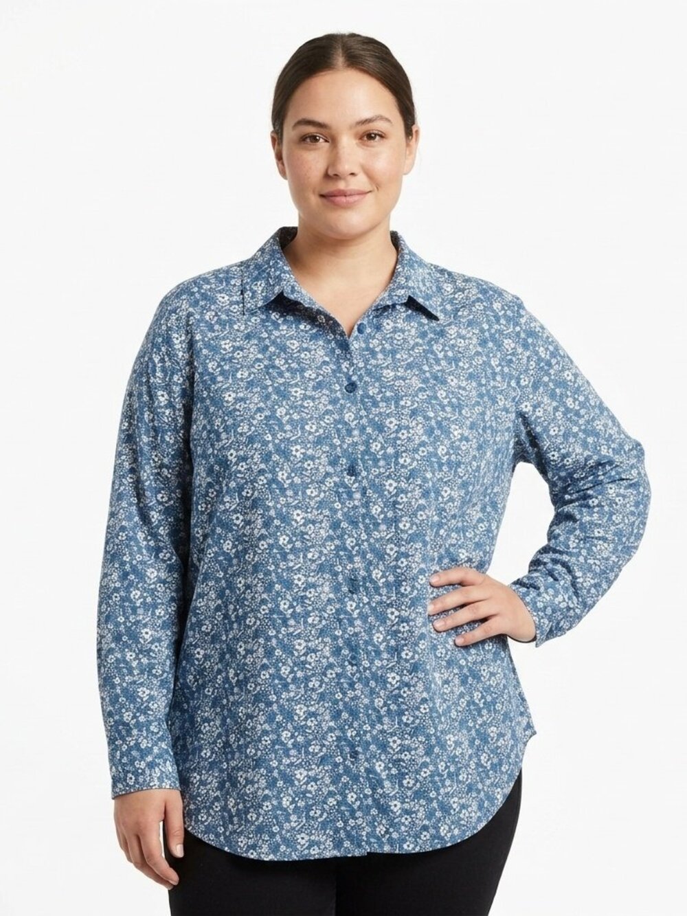 Zeagoo Button Down Shirt Long Sleeve Casual Cotton Top Womans XXL New
